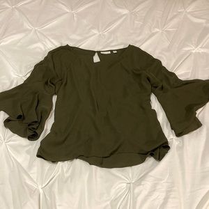 Olive green New York and company blouse